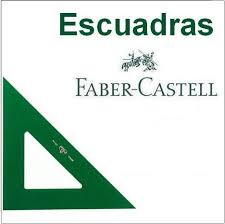 FABER CASTELL ESCUADRA VERDE TECNICA 16CM — Cartabon