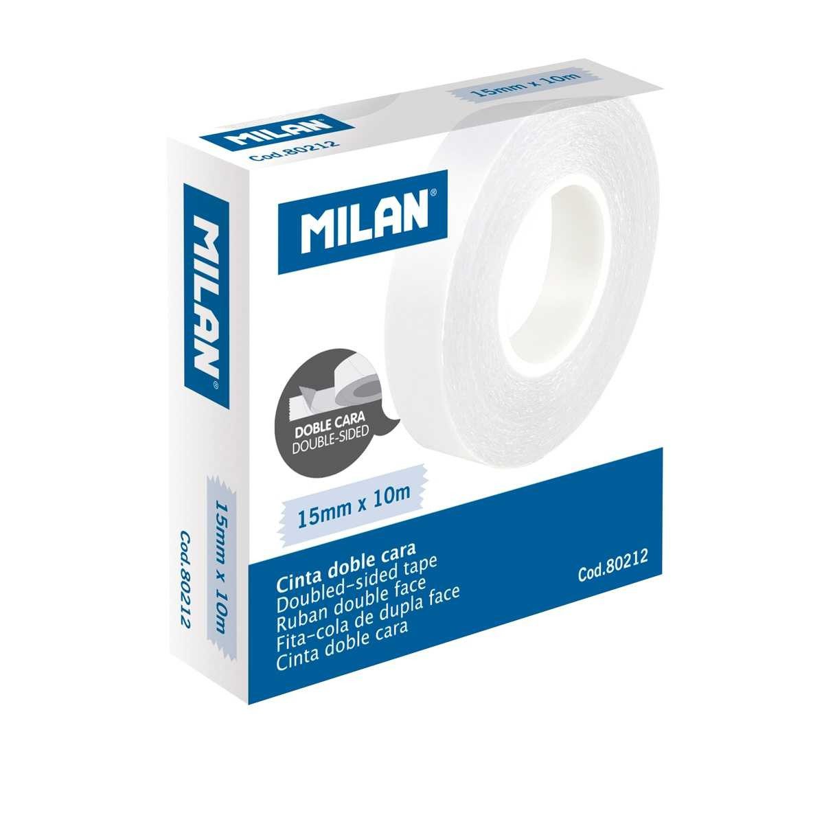 Cinta adhesiva Milan doble cara con dispensador 15x10 mm - Pegamento  adhesivo - Los mejores precios