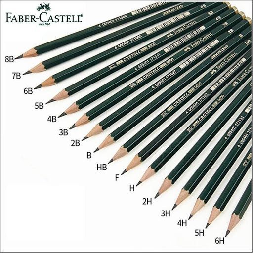 Lápiz Grafito Faber Castell HB-8B